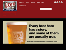 Tablet Screenshot of lenabrewing.com